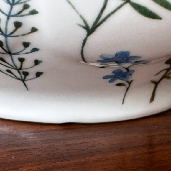 Kent Pottery Porcelain Teapot Floral Dragonflies Poppies Cottagecore SMALL FLAW - Picture 17 of 17